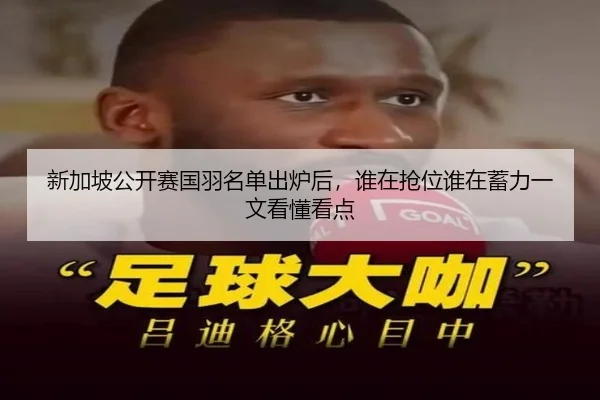 新加坡公开赛国羽名单出炉后，谁在抢位谁在蓄力一文看懂看点 - kaiyun